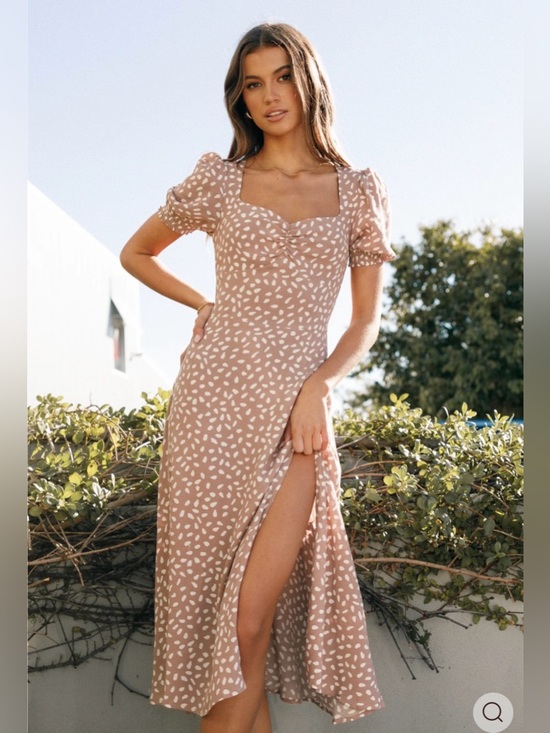 Petal & Pup Dresses & Skirts - Petal & Pup Franklin Midi Dress | Mocha | Size 10